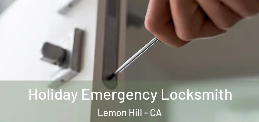  Holiday Emergency Locksmith Lemon Hill - CA